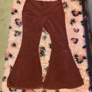 Women’s red corduroy flares- size 18